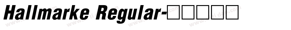 Hallmarke Regular字体转换